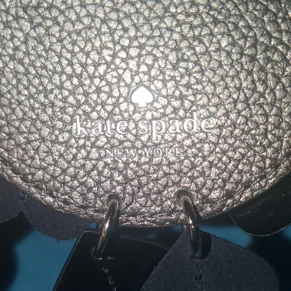 Kate Spade Silver Textured Keychain - Picture 3 of 7